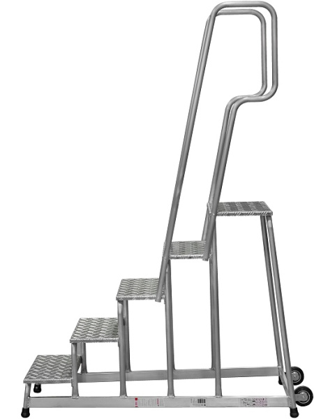 Подставка монтажная профессиональная с 5 широкими ступенями 240 мм и 2 поручнями NV3712 Новая Высота 3712105