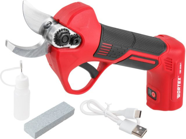 Аккумуляторный секатор WORTEX CBS 2030-1 в кор. БЕСЩЕТ., 7.2 В, ветки до 25 мм