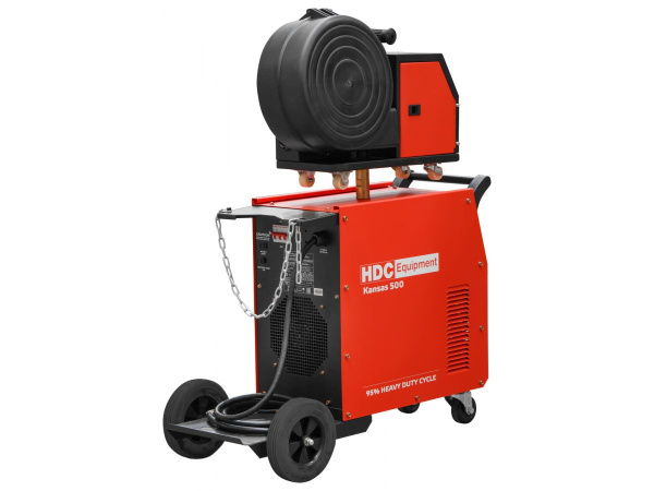 Полуавтомат сварочный HDC Kansas 500 (380В, MIG/FLUX/MMA, евроразъем, синергетич. режим)