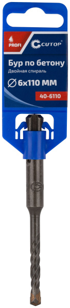 6x50/110 мм Бур по бетону SDS-plus Cutop Profi 40-6110
