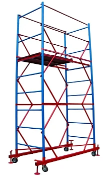 Вышка-тура ВСП стальная 1+2 высота до помоста 2,6 м площадка 1,2x2 м