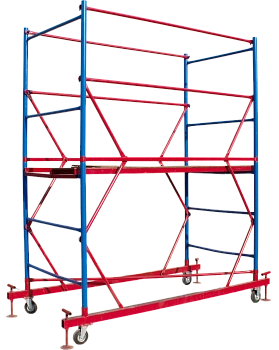 Вышка-тура ВСП стальная 1+1 высота до помоста 1,4 м площадка 1,0x2 м