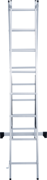 Лестница алюминиевая двухсекционная 2х8 ступеней NV122 Новая высота 1220208Y