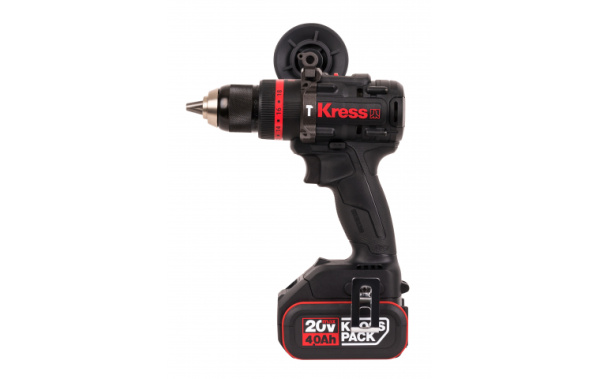 Дрель-шуруповерт аккумуляторная бесщеточная ударная Kress KUC33 20В 95Нм 4Ач х 2 ЗУ 6А кейс