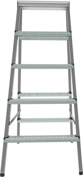 Стремянка стальная двухсторонняя 2x5 ступеней NV1160 Новая высота 1160205