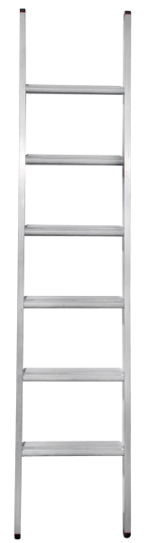 Лестница профессиональная алюминиевая односекционная 6 развальцованных ступеней NV3214 Новая высота 3214106