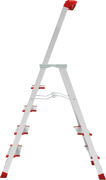 Стремянка профессиональная алюминиевая 5 ступеней с большой площадкой и органайзером NV3138 Новая высота 3138105