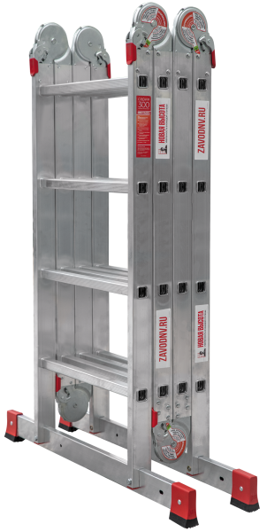 Лестница-трансформер профессиональная 4x4 ступеней ширина 500 мм NV3321 Новая высота 3321404