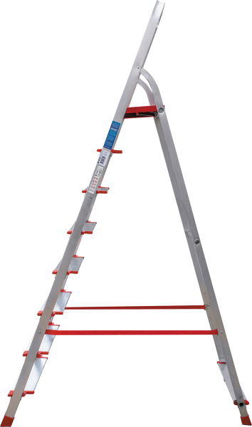 Стремянка профессиональная алюминиевая 8 ступеней 130 мм NV3117 Новая высота 3117108