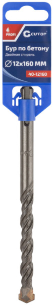 12x100/160 мм Бур по бетону SDS-plus Cutop Profi 40-12160