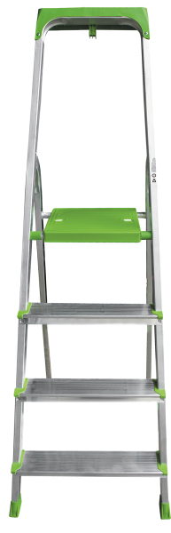 Стремянка алюминиевая 4 ступени с органайзером NV2115 Новая высота 2115104