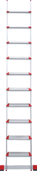 Лестница профессиональная алюминиевая односекционная 10 ступеней 130 мм NV3217 Новая высота 3217110